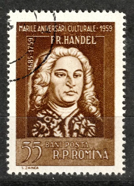 Romana / Rumänien MiNr. 1769 o, sauber gestempelt   /  Georg F. Händel
