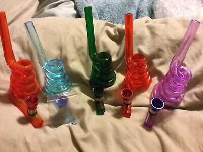  Acrylic Pipe with Metal Bowl Free Shipping Choice of Color Bag of Screen 