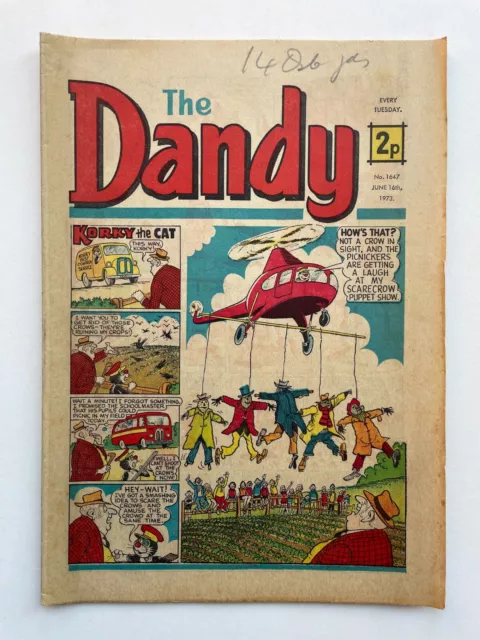 The Dandy Comic No. 1647 - June 16th 1973, VG/VG+