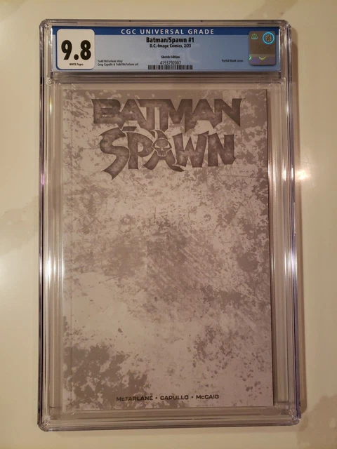Batman-Spawn 1 sketch variant CGC 9.8 DC Image Comics 2023