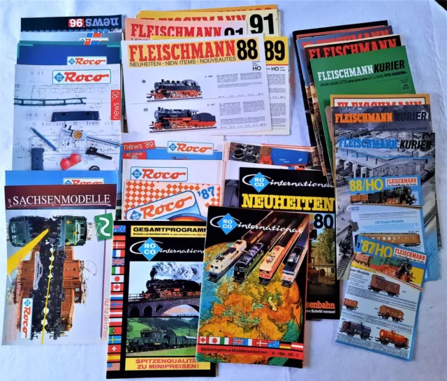 Gr. Konv.  alter Kataloge, Hefte & Werbung, Modelleisenbahn, Fleischmann & Rocco