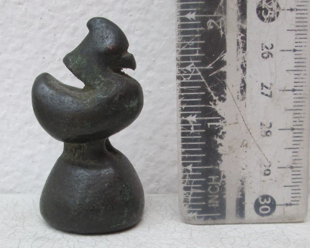 SUPERB! Old Bronze Opium Weight Hamsa Bird 140g