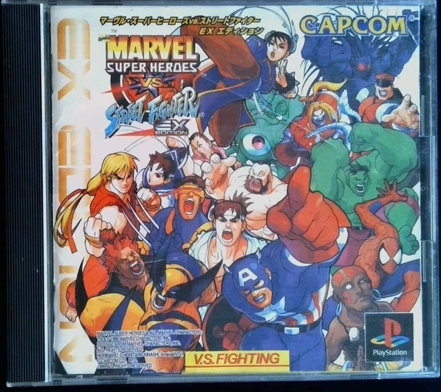 MARVEL SUPER HEROES VS. Street Fighter EX EDITION PS1 Capcom ...