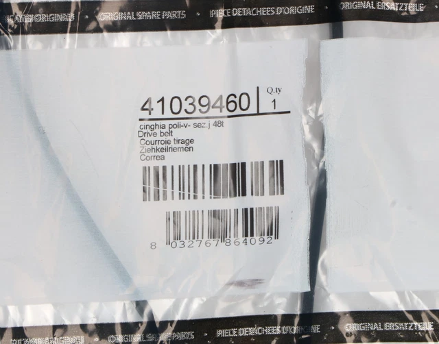 Cinghia Di Trasmissione Per Lavatrice Candy Hoover Zerowatt 41021973 (modello 1222 J5 E Affini)