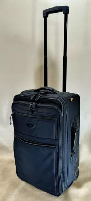 Kirkland Signature 22” Upright Expandable Wheeled CarryOn Suitcase Black Cordura
