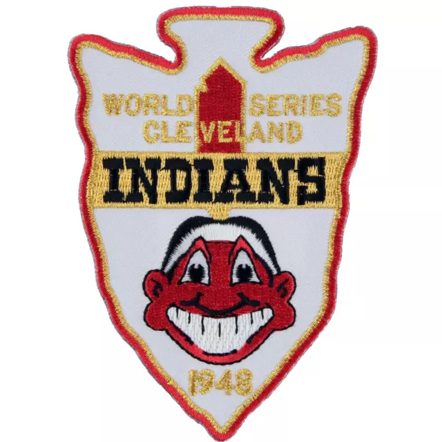 1948 Cleveland Indians MLB World Series Champions Sleeve Patch Jersey MLB Logo