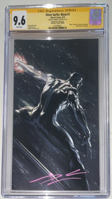 Silver Surfer Black: #1 Dell'otto Virgin Var Cgc 9.6 Ss Sig By Cates (Comp Copy)