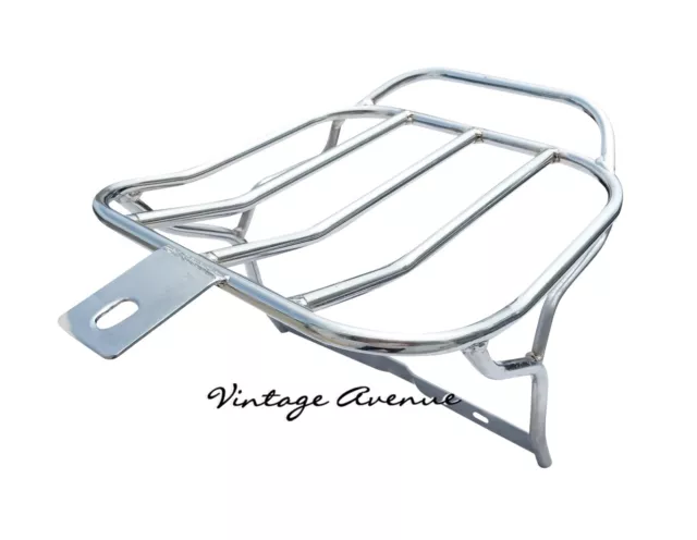 Brand New Vespa Px Pe Lml 125 150 200 Rear Fender Seat Grab Bar Rail Rack #1C 3