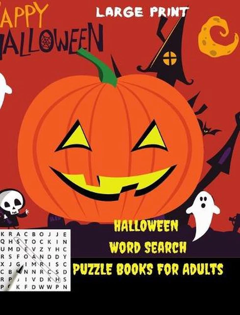 Halloween Word Search Fang-tastic Word Puzzles for Adults: Large print Halloween