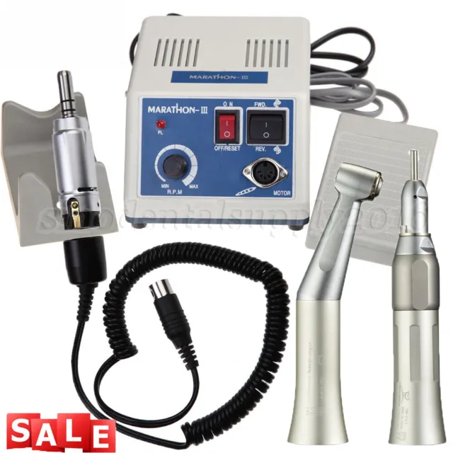 Micromoteur électrique lab dentaire Marathon/contre-angle droit Handpiece /kit