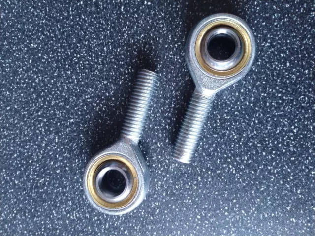 M10 10 mm MASCHIO FILO DESTRO FILETTATO ROSA ESTREMITÀ BINARIO (COPPIA)