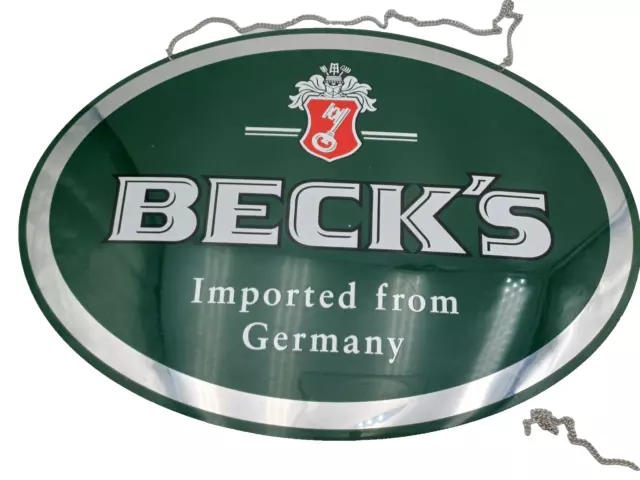 Beck's Beer '' C.robert Dold Kg Product '' Targa/ Lamierino  40X29,5