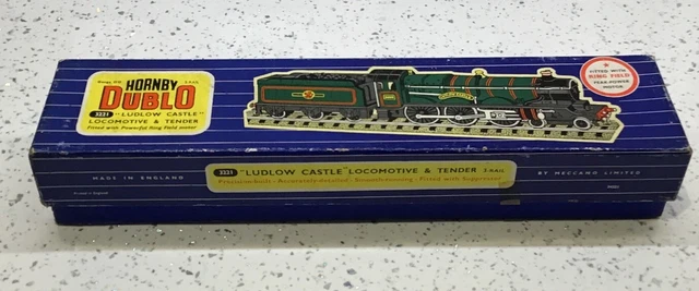 Hornby  Dublo 3 Rail Ludlow Castle Ringfield Motor Empty Box 3221 Hard To Find