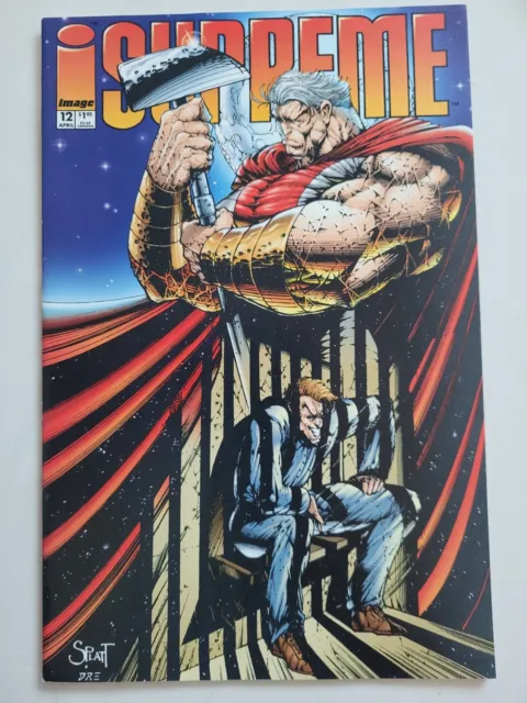 SUPREME #12 (1994) IMAGE COMICS ROB LIEFELD! McMANUS! STEPHEN PLATT COVER ART!