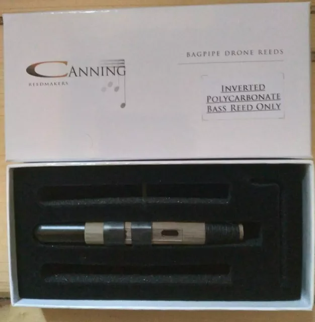Canning Drone Reeds for Bagpipes Inverted Polycarbonate Bass Only