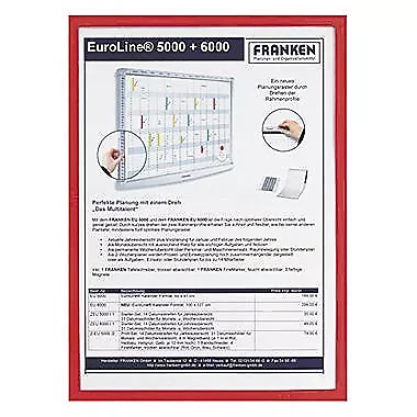 Franken Dokumentenhalter Frame It X-tra Line ITSA5M 01 DIN A5 rot