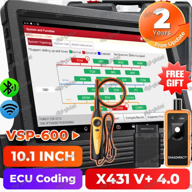 2023 LAUNCH X431 V+ PRO3S+ PRO5 Coding Car Full System Diagnostic Scanner Tool