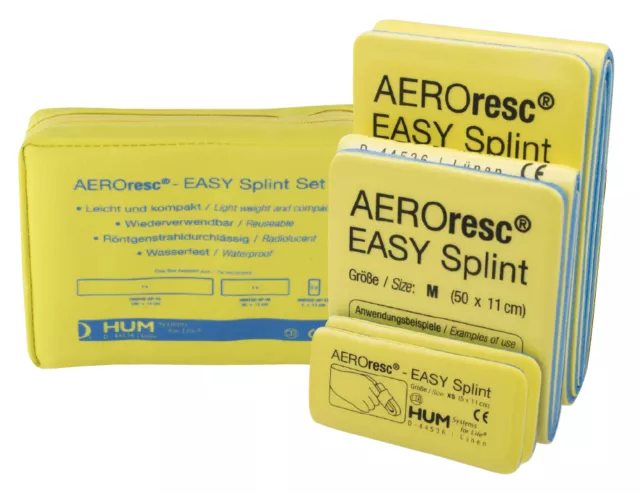 SET AEROresc® Easy Splint Schienen für Notfallrucksack Notfalltasche Erste Hilfe