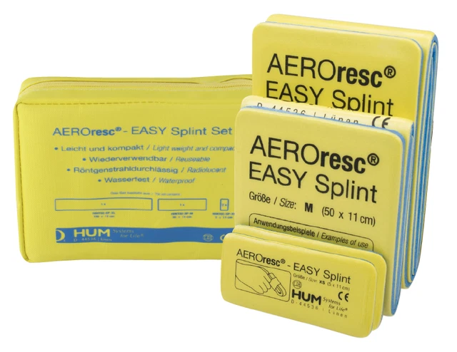 SET AEROresc® Easy Splint Schienen für Notfallrucksack Notfalltasche Erste Hilfe