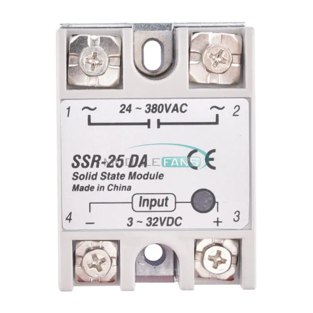 1/2/5/10PCS Solid State Relay Module SSR-25DA 3-32V DC Input 24-380V AC Output