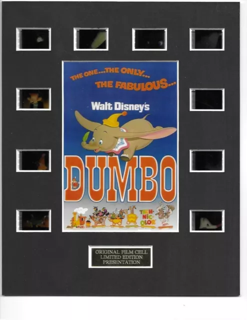 Dumbo Authentic 35mm Movie Film Cell 8x10 Matted Display -COA