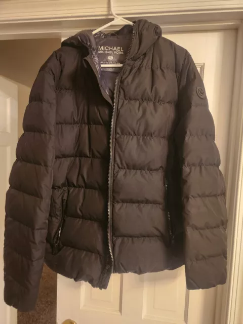 Michael Kors Men's Hooded Puffer Jacket. Black. Size XL, Great Condition