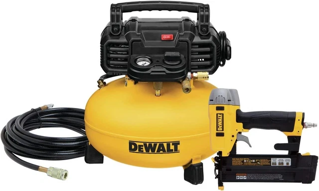Kit combinado de compresor de aire DEWALT con clavadora Brad (DWC1KIT-B) talla única, múltiple