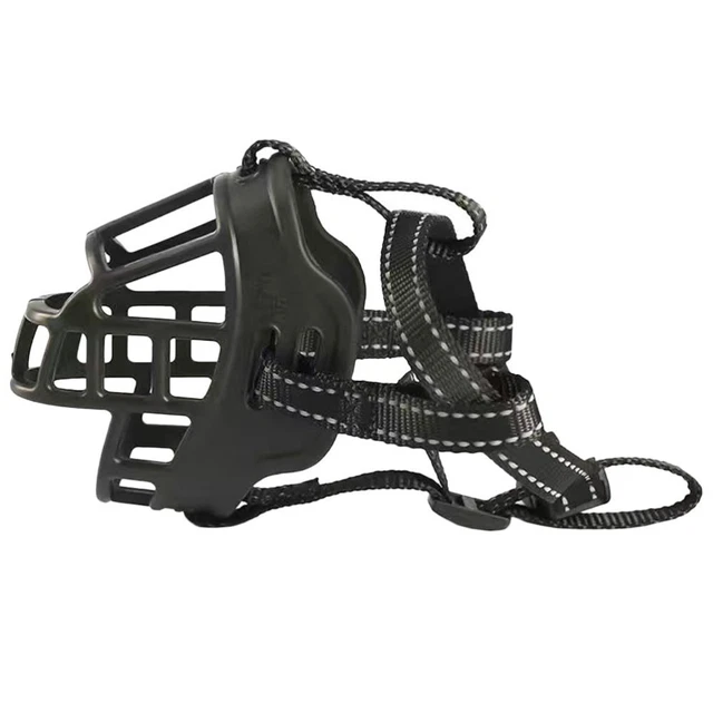 Máscaras de entrenamiento para perros cubierta antimordeduras bozal cesta exterior perro exterior