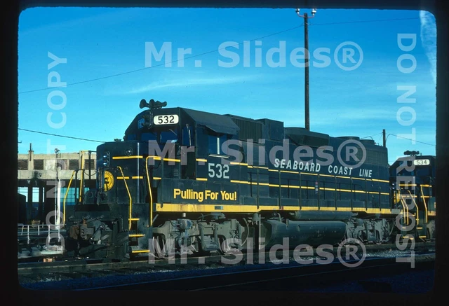 Original Slide SCL Seaboard Coast Line GP38-2 532 Atlanta GA 1976