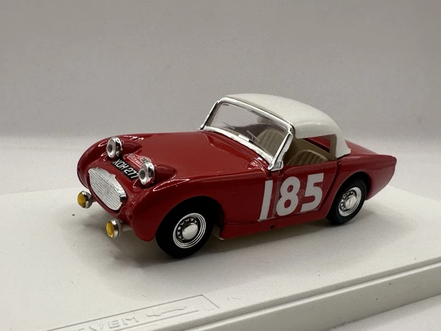 Autoart 1/18 Austin Healey 3000 Rouge/Crème - Miniature Diecast DC23222H Avec Boîte