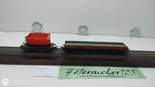 Märklin H0 AC 2 x Güterwagen z.B. 4513 / 498398 DB Braun / Rot