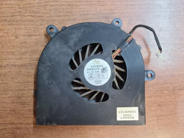 Original!! Sager Clevo P170Sm Laptop Cpu Cooling Fan Replacement 6-23-Ax510-012