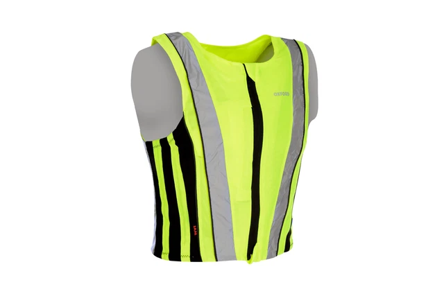 Gilet di avvertimento Oxford Bright rivestimento moto - gilet top active CE XL