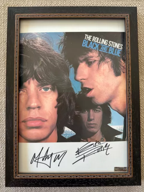 MICK JAGGER & KEITH RICHARDS SIGNED POSTER (w/ COA)