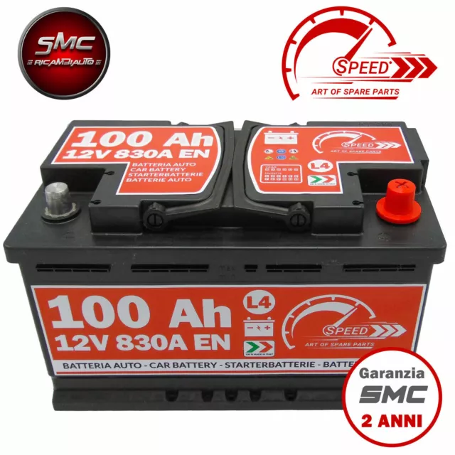 Autobatterie Speed 12V 100Ah 830A Batterie ersetzt 85Ah 88Ah 90Ah 95Ah 2