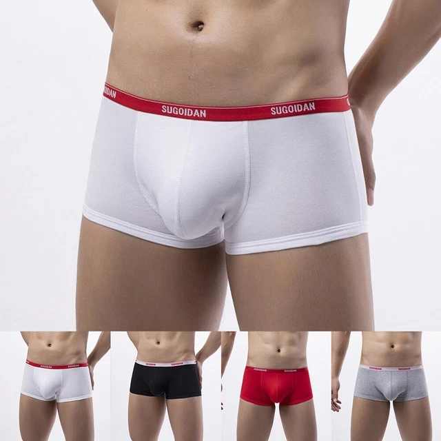 Daily Breathable Sexy Male Men Panties Pouch Shorts Solid U Underpants