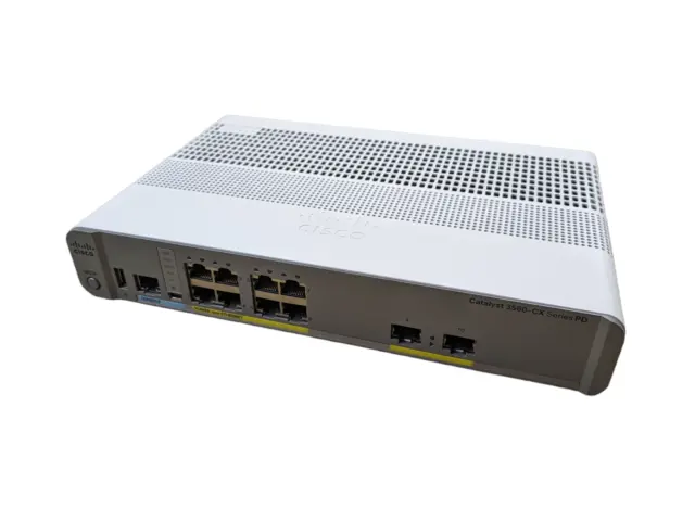 Cisco WS-C3560CX-8PC-S 8-Port L3 Managed Gigabit PoE+ Switch with PSU