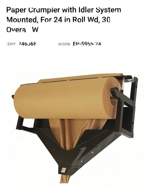Kraft paper dispenser 24”with crumple device & brake system EP-5955