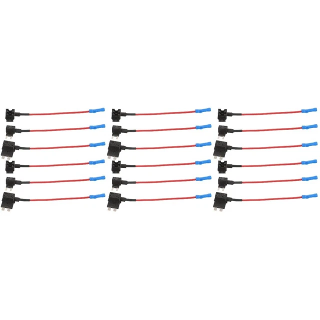 10 PORTAFUSIBILI IN Linea Per Auto Con Fusibili A Lama - Foto 4