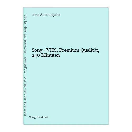 Sony - VHS, Premium Qualität, 240 Minuten