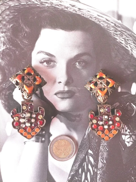 Boucles D'oreilles Clips Vintage "Les Rarissimes" - Occasion, Couleur Dorée
