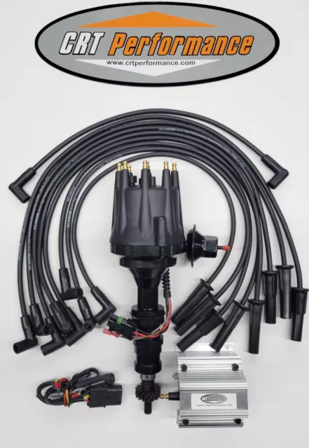 Small Cap FORD FE 352 390 427 428 BLACK HEI Distributor + 60k Coil + USA Wires