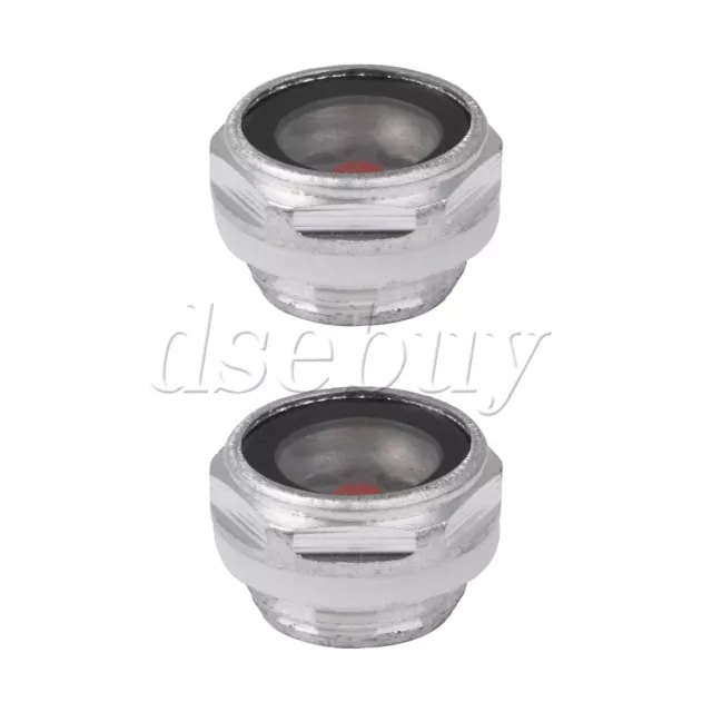 2PCS G1/2 Metal Oil Sight Glass Threaded with O-ring Air Compressor Fittings