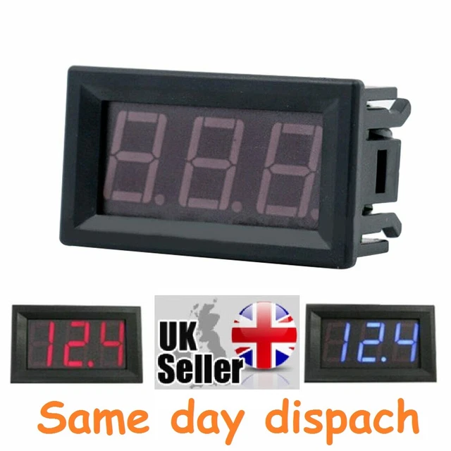 DC4.5-30V Digital Voltmeter Voltage Panel Meter For Electromobile Motorcycle Car