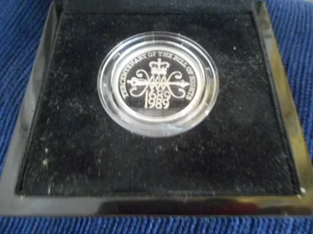 Z 63   1989 Tercentenary Of The Bill Of Rights £2 Silver Proof In   Case Reduced