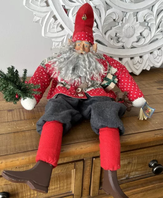 Vintage House Of Hatten “YE OLDE SANTA MAKER " Dee Gann Rag Christmas Doll Elf