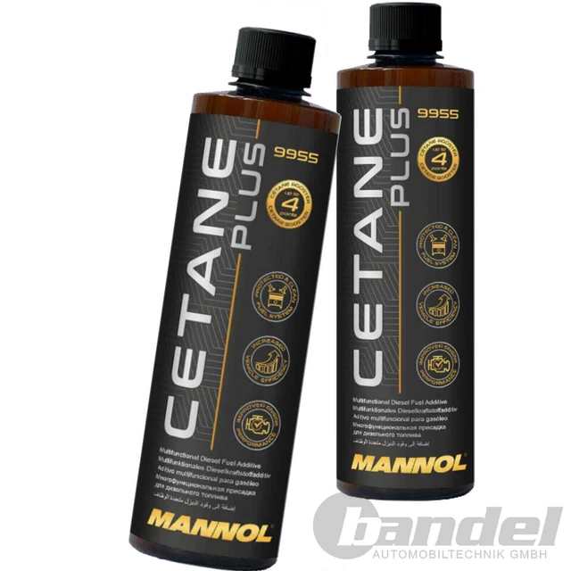 2x 450ml 9955 MANNOL CETANO PLUS DIESEL ADDITIVO CARBURANTE ADDITIVO DETERGENTE