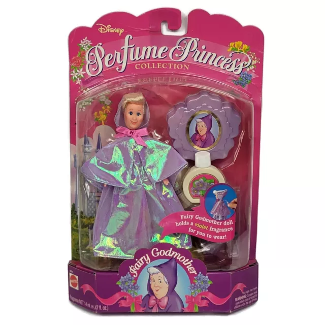 Vintage Disney Perfume Princess Collection Fairy Godmother 1994 Mattel Sealed