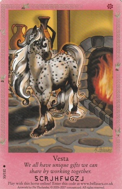 Ai107 Carte Card Bella Sara Collection 2005 - 2007 - 53/110 Vesta