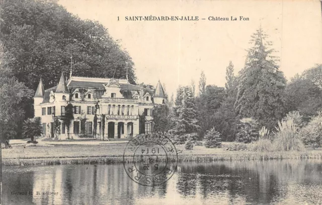 Cpa 33 Saint Medard En Jalles Chateau La Fon